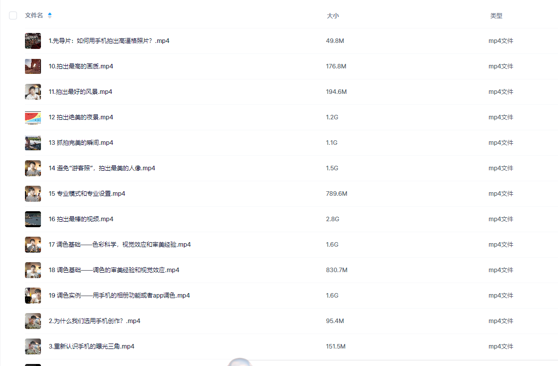 2025新-手机影像创作实战课程从入门到精通
-程序员丸子-分享优质资源
-第2
张图片