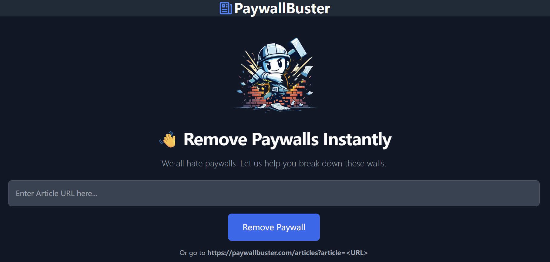 PaywallBuster–专注于帮助用户移除付费墙的在线工具
-程序员丸子-分享优质资源
-第1
张图片